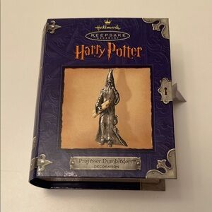 NEW NIB Hallmark Keepsake Ornament Harry Potter Dumbledore Vintage 2000